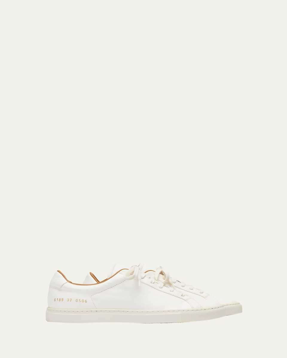 Retro Leather Low-Top Sneakers